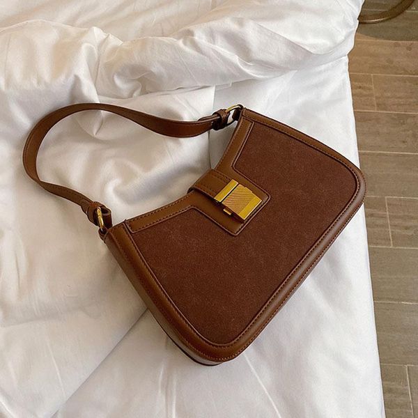 

fashion woman black winter pu nubuck leather bag female stylish bags vintage shoulder bags