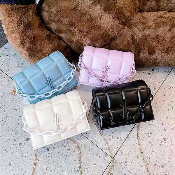

hbp new ladies fashion shoulder bag classic leather plastic chain 154563