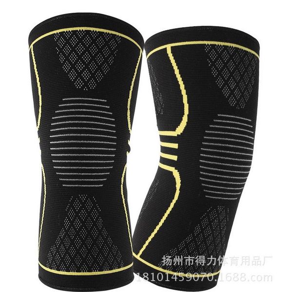 

elbow & knee pads by dhl 100pcs breathable elastic basketball football sports safety kneepad volleyball warmth support protect, Black;gray