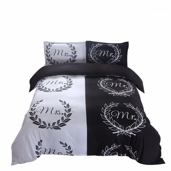 

her side his side couple's bedding sets 3pcs duvet cover set1