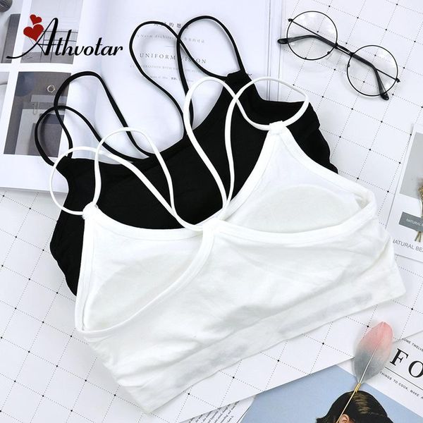 

gym clothing athvotar seamless bra black white sports breathable fitness women padded for running yoga workout, White;black