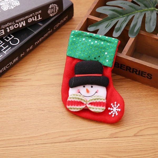 

christmas decorations arrival stocking gifts bags mini sock santa claus candy gift bag xmas tree hanging decor party supplies1