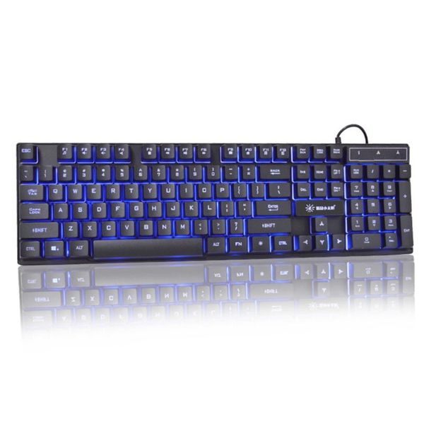 

colorful accessories deskilluminated backlit rainbow 104 keys mechanical ergonomic usb wired pc gaming keyboard anti-skid