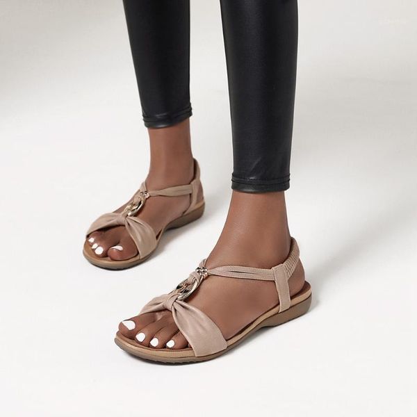 

beach sandals women's ladies casual big size bohemian style beach flat shoes sandals zapatos de mujer sandalias de verano #w21, Black