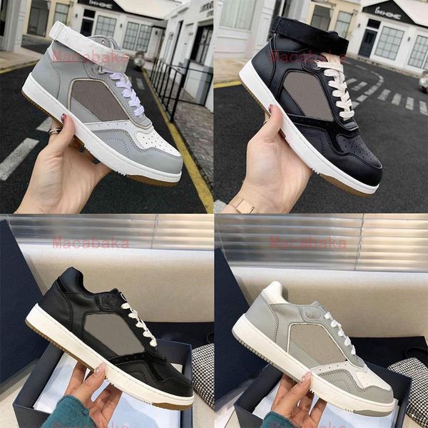 

2020 designer men women shoes leisure low high sports shoes leather sports shoes leather tpu bottom size 35-44, Black;red