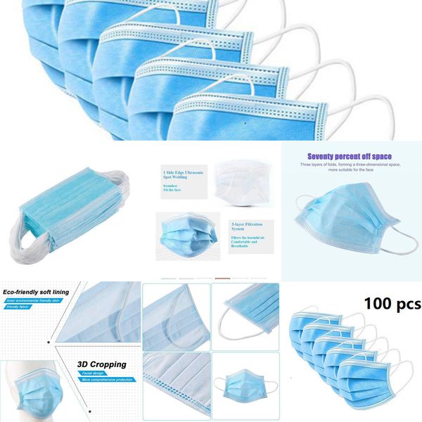 

mouth masks 50factory fast delivery face 3-layer mask non woven disposable anti-dust meltblown clot mpj4 3u5f8