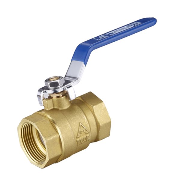 

brass ball valve 3/4\" npt female threaded shut-off drain pt gas fluid valve