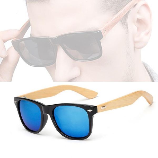 Солнцезащитные очки из бамбука для женщин и мужчин, деревянная ножка для мужчин и женщин, винтажные дорожные очки, солнцезащитные очки, очки
