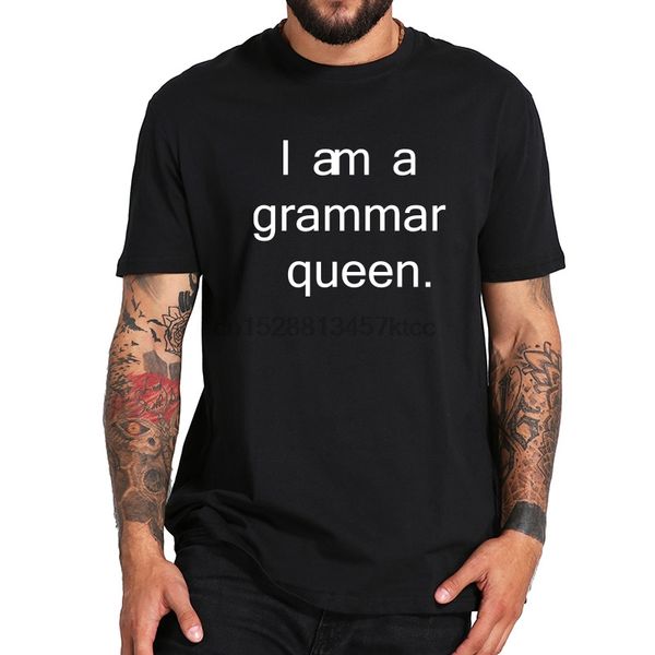 

i am a grammar queen tshirt crew neck soft short sleeve shirt streetwear hipster t shirt sport hooded sweatshirt hoodie