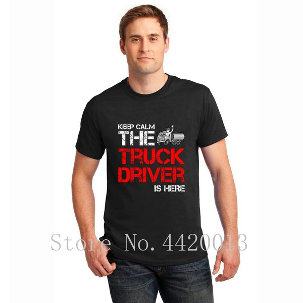 

character short sleeve xxxl keep calm the truck driver is here leisure loose breathable spring leisure hiphop for sweatshirt hoodie t shirt