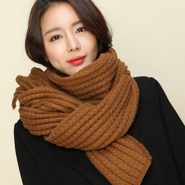 

women's shawl with" korean long scarf, Blue;gray