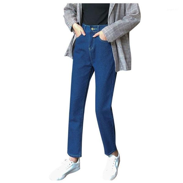 

high waist jeans women korean style stretchy fashion slim all match washed womens streetwear trousers boyfriend casual1, Black;white