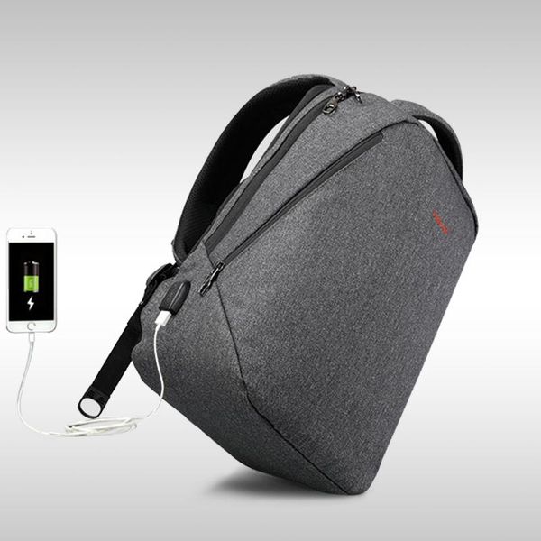 

2018 design tigernu brand men backpack anti-theft usb charge port for 14" 17" lapbackpack school backpack back pack bag k4431