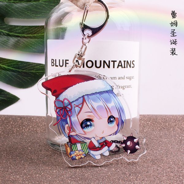 

anime acrylic double layer sand pendant key chain different world exhibition crafts small gift, Slivery;golden