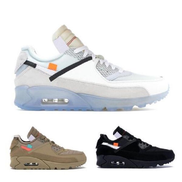 

new 90 desert ore mens shoes black white running shoes men women 90s sports sneakers size 40-45