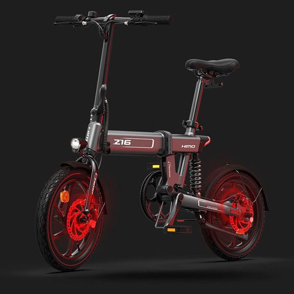 

eu stock) himo z16 electric moped bike z16 ebike 250w motor 16 inch blue white yellow electric bicycle new