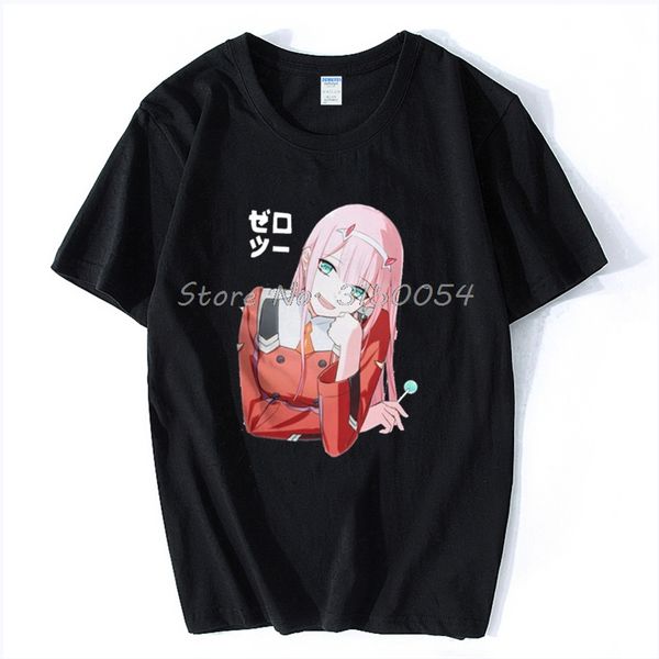

men cotton zero two darling in the franxx fashion anime harajuku streetwear hoodie designers t shirts sweatshirt