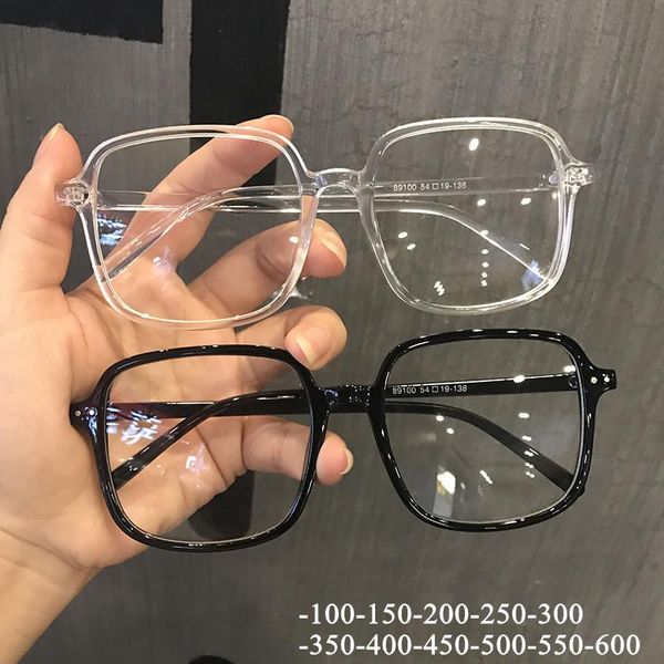

sunglasses big square eyeglasses frame anti blue blocking computer eyeglass diopter myopia glasses -1.0 -1.5 -2.0 -2.5 -3.0 -3.5 -4.0 -6, White;black