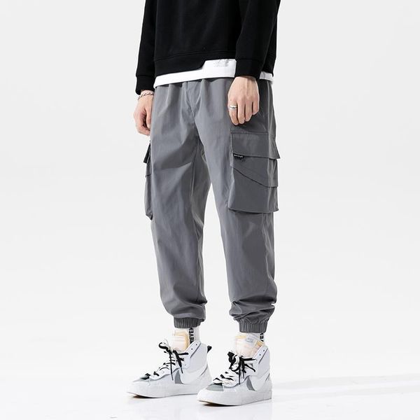 

streetwear hip hop cargo pants men's joggers pants multi-pocket black trousers harajuku sportswear casual sweatpants male1