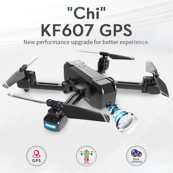 

kf607 wifi fpv gps drone quadcopter with 4k/1080p hd camera one key return profissional rc helicopters