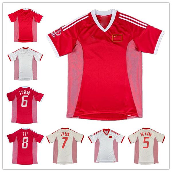 

2002 china retro soccer jersey 02 03 chinese pr li tie zhao junzhe sun jihai du wei su maozhen ma mingyu classic vintage zhiyi fan football, Black;yellow