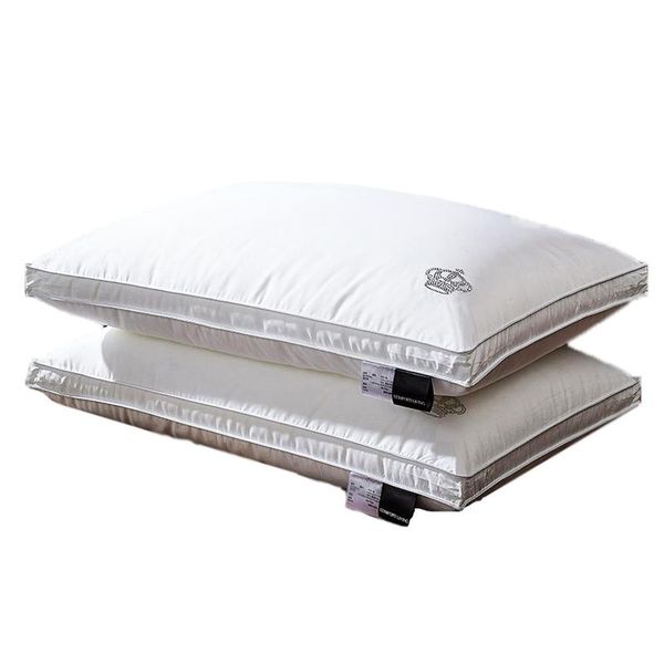 

pillow 1 pair natural silk single neck 100% orthopedic el memory for health sleeping antibacterial anti-mites pillows