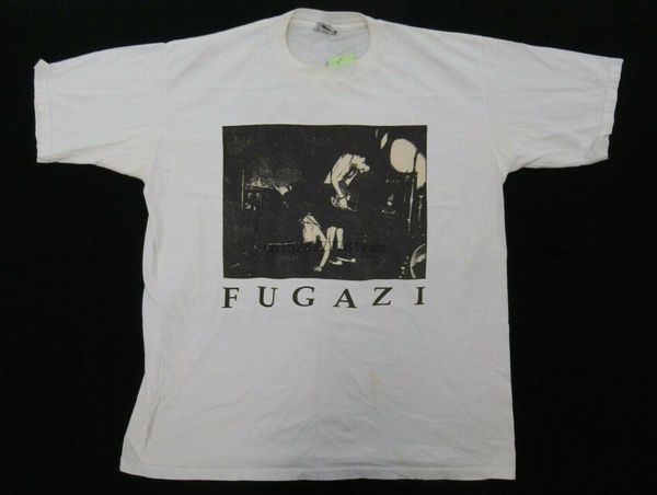 

новый fugazi punk rock t shirt mens размер xl мужчины t-shirt самая низкая цена 100% хлопка с коротким рукавом верхней тройник спорта с капю