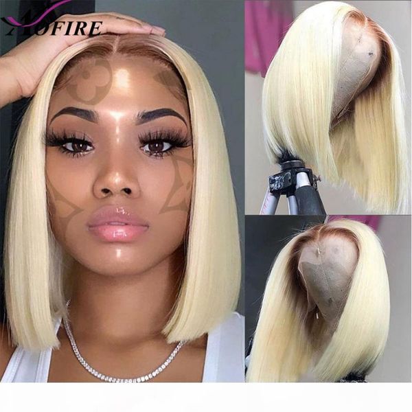 

honey blonde lace front wigs transparent lace wigs #4t 613 front wig bob wig human hair for black women, Black;brown