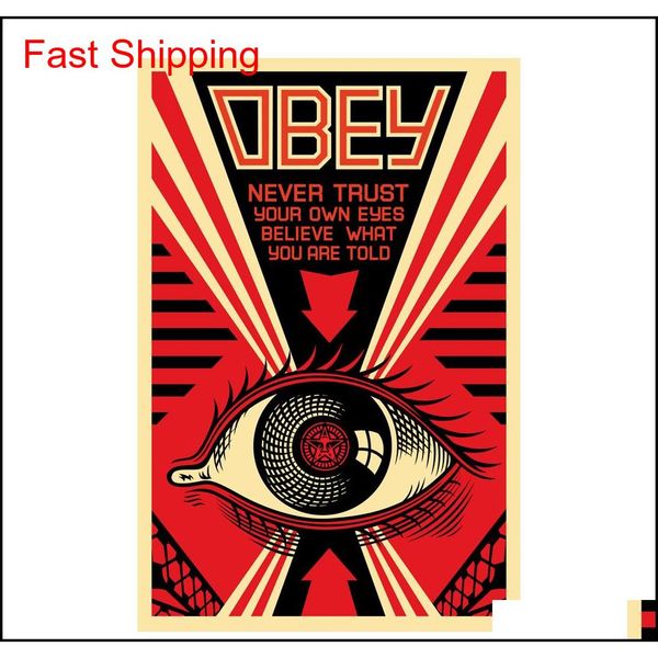 

obey shepard fairey art poster print ppaper 1 qylgaf bde_luck