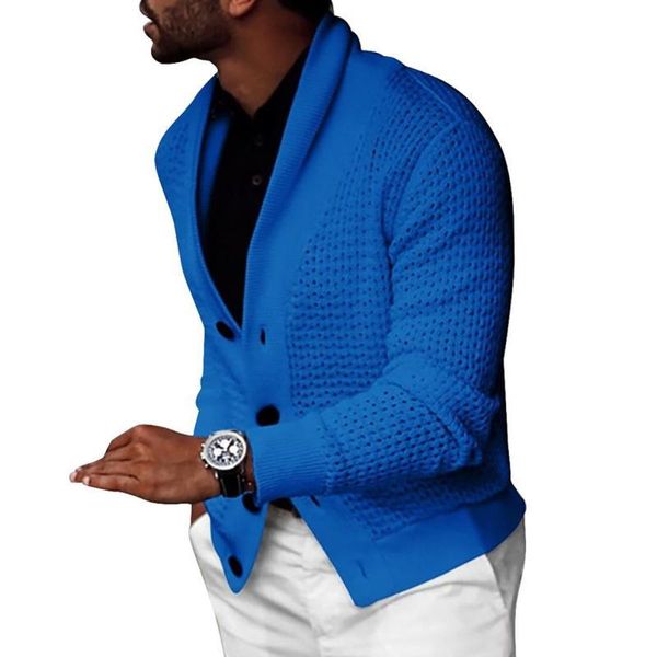 

autumn men solid color hollow cardigan buttons coat warm knit sweater jumpers sweaters cardigan coat men slim jumpers knit, White;black
