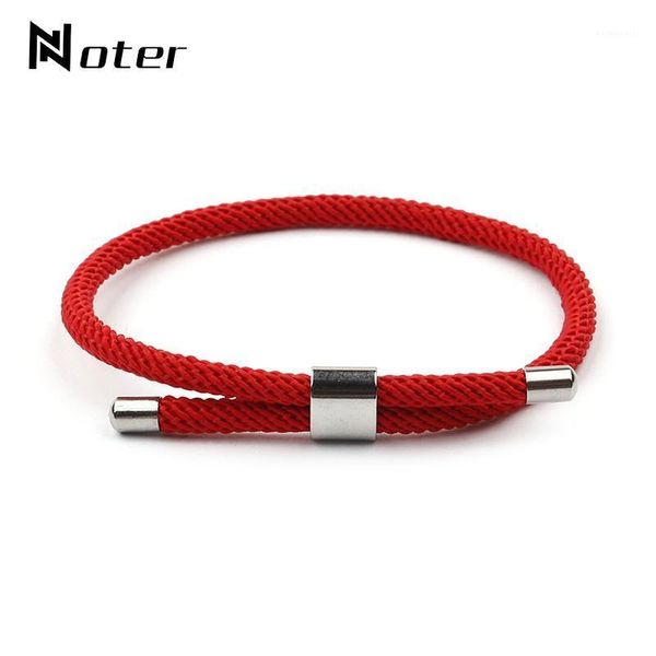 Braccialetti con ciondoli Noter Bracciale con filo rosso per uomo Donna Minimalista Ombrello Corda Tessuto Brazalete Bracciale regolabile Accessori per le mani Regalo1