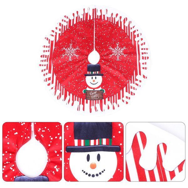 

1 pc xmas tree skirt xmas tree decor apron bottom cover skirt for store home bar cafe