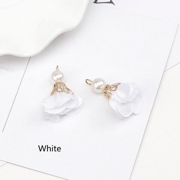 

10pc mini pearl flower tassels for boho jewelry diy craft tassels making supplies bracelet necklace earring finding accessories h jllbqk