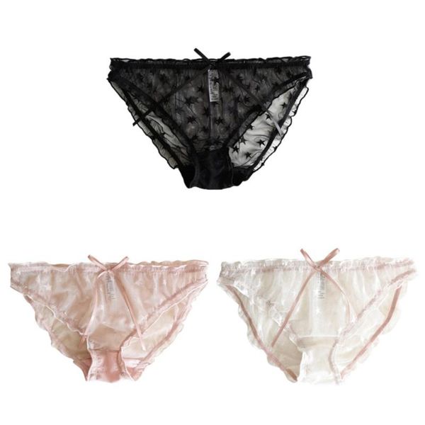 

women's panties floral lace briefs female underpants full solid color women intimate lingerie fashion, Black;pink