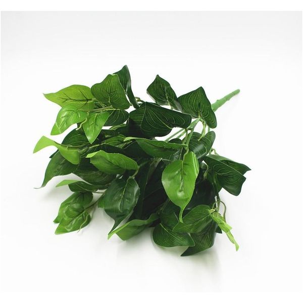 

7 heads artificial grene plant evergreen large leaf fern garden plant for home decoration tjzsf