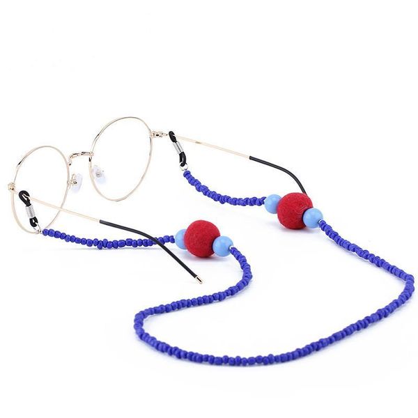 

2020 chic vintage handmade rice beads pompon sunglasses chain reading glasses chain non slip eyeglasses chain holder accessories h bbyukq