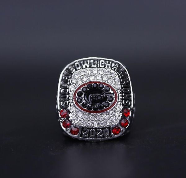 

bulldog souvenir 2020 wholesale transport university fan chicago sec championship ring wmtoa bdesybag, Golden;silver