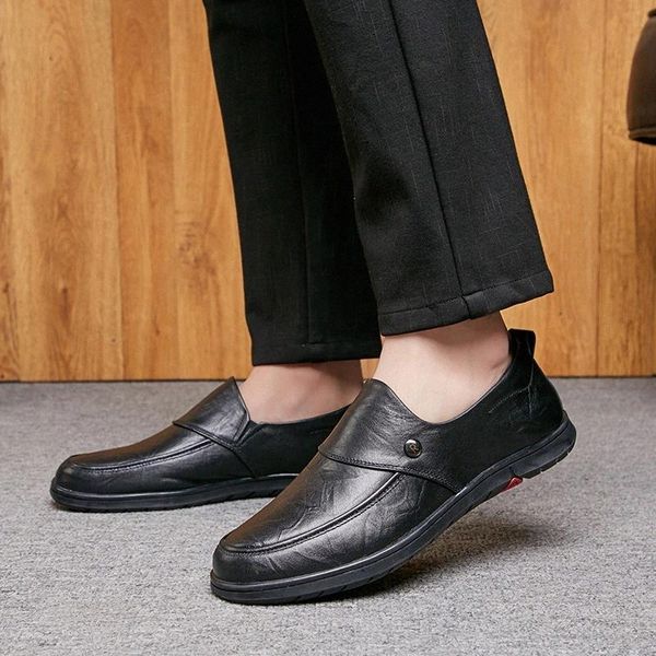 

men loafers genuine leather driving boat shoes outdoor fashion breathable slip on comfortable men casual shoes flats moccasins #lb1m