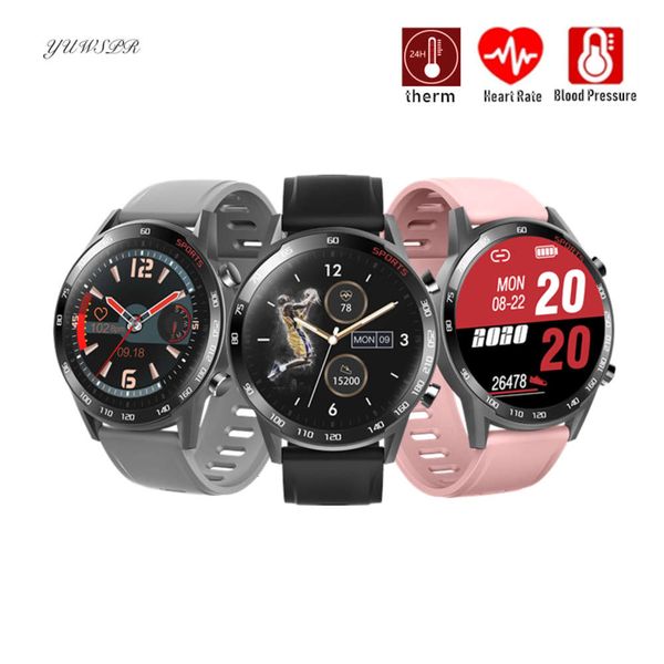 

smart watch for men women, touch bluetooth wristband, heart rate and body temperature control, waterproof, t23