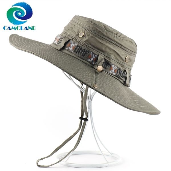 

camoland waterproof bucket hat for men women outdoor fishing cap summer uv protection sun hat male panama cap female beach hats t200602, Blue;gray