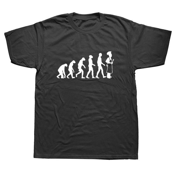 

funny evolution of chef graphic mens summer style fashion short sleeves oversized streetwear hoodie designers t shirts sweatshirt