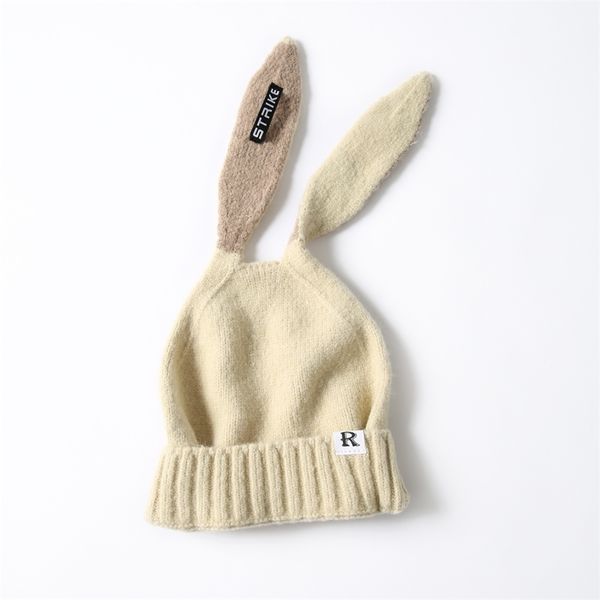 

rabbit ears beanies hats for women winter skullies knitted hats warm caps girls casual warm hat gorros y201024, Blue;gray