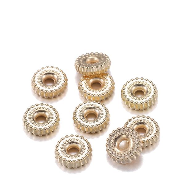 

200pcs lot gold rhodium ccb plastic charm bracelet beads findings loose spacer beads for jewelry making supplies diy accessories h wmtmso