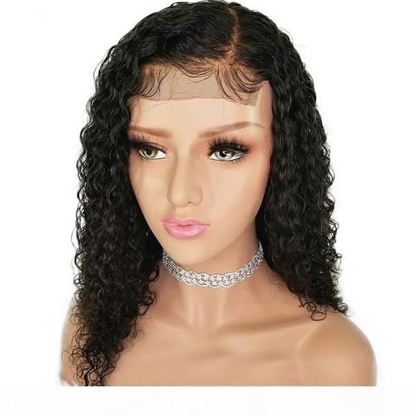 

brazillian curly full lace wigs 360 part bleached knot with baby hair glueless virgin human hair curly lace front wig pre plucked, Black;brown