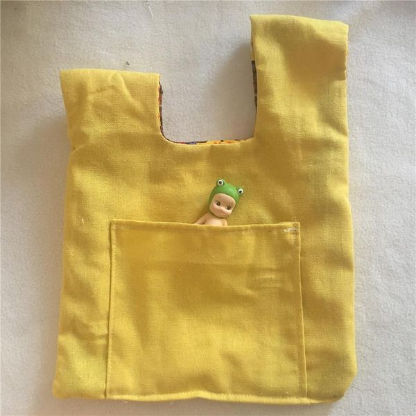 

yile handmade cotton linen wrap knot wristlet bag coin key phone bag butterfly yellow bottom 8203a h wmtzni
