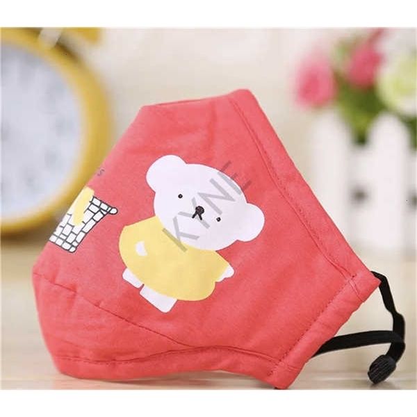 

ud2bbu 50pcs dhl kids cute cartoon cotton cloth pm2.5 washable anti-haze face anti-dust mask colorful non-woven fabric children cl n