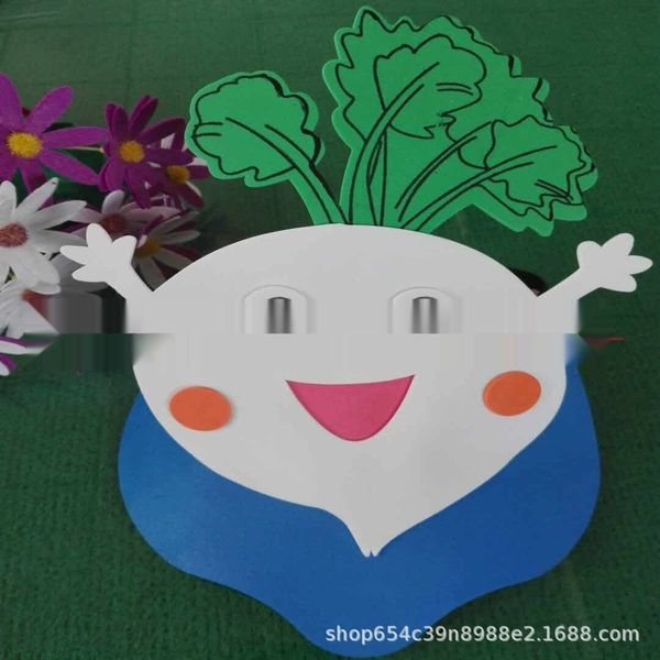

ohjdk halloween vegetable performance turnip story kindergarten rabbit turnip hat k halloween vegetable headdress rabbit props story headdre