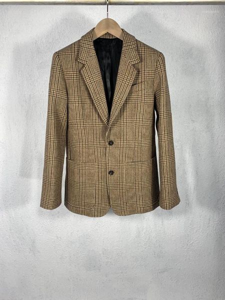 

2020 vintage new women plaid wool blazer jacket female coat outerwear ddxgz31, White;black