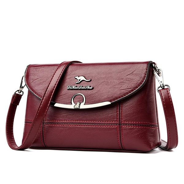 

new high qaulity solid crossbody bags for women leather soft shoulder bag party vintage handbag sac a main ladies hand bag 2020
