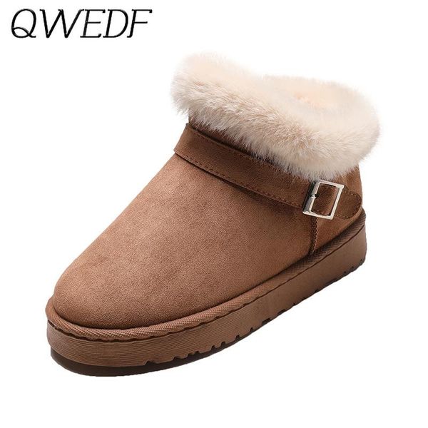 

плюшевые теплый снег сапоги 2020 новый зима женщины блестки волос snow boots сгущает cotton zapatos de mujer botas f7-38, Black